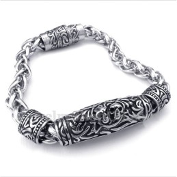 Heren Titanium Gegoten Schedelarmband