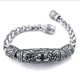Heren Titanium Gegoten Schedelarmband