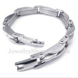 Titanium Wave-Armband Voor Heren