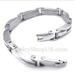 Titanium Wave-Armband Voor Heren