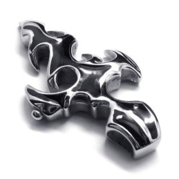 Mode Vlam Zwaard Kruis Titanium Hanger