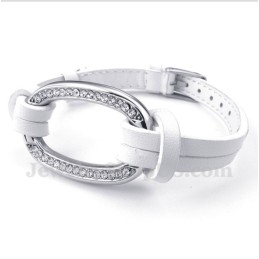 Heren Titanium Leren Armband