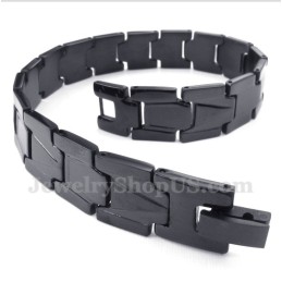 Zwarte Titanium Herenarmband
