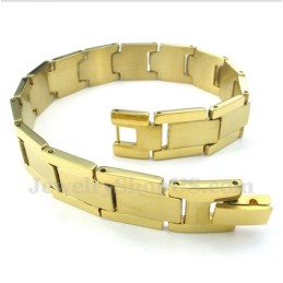 Heren Gouden Titanium Armband