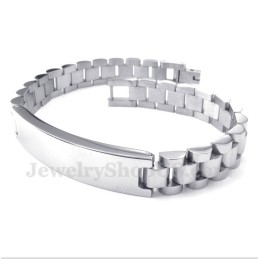 Heren Titanium Armband Met Kristal