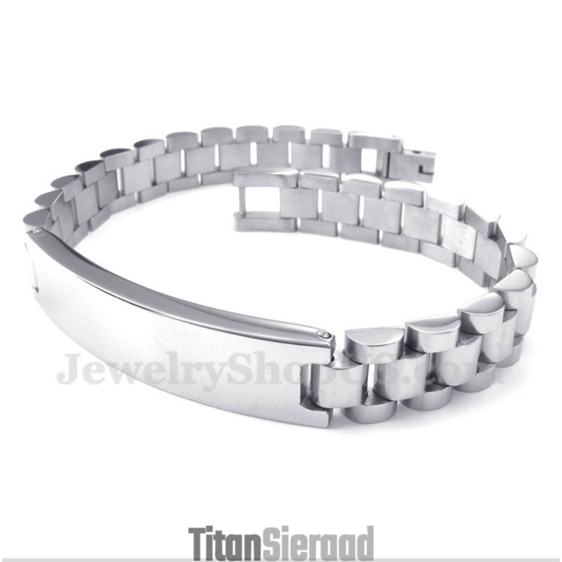 Heren Titanium Armband Met Kristal