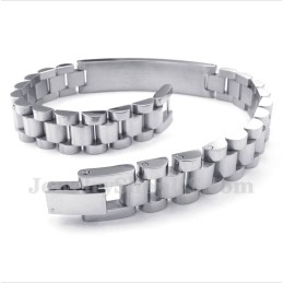 Heren Titanium Armband Met Kristal