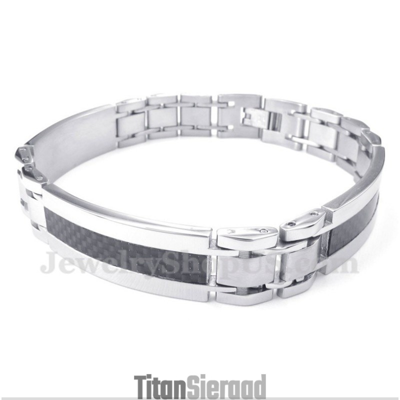 Heren Titanium Koolstofvezel Armband