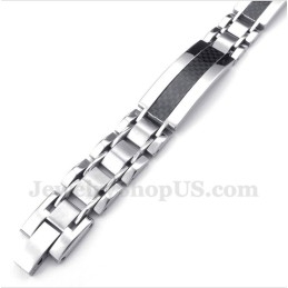 Heren Titanium Koolstofvezel Armband