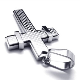 Mode Kruis Titanium Hanger (Zilver)