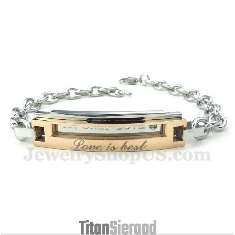 Heren Titanium Gouden Armband Voor Koppels