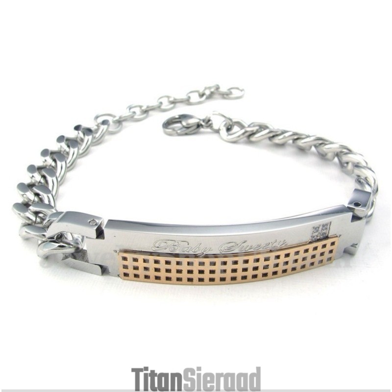 Titanium Diamanten Armband Voor Dames