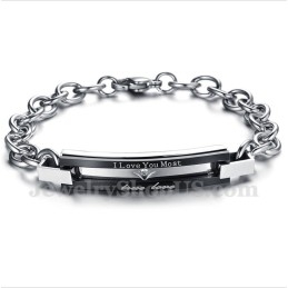Heren Titanium Koppelarmband