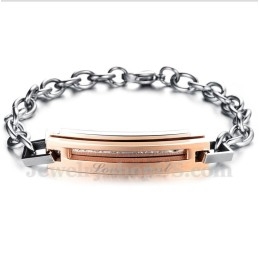 Heren Titanium Koppelarmband