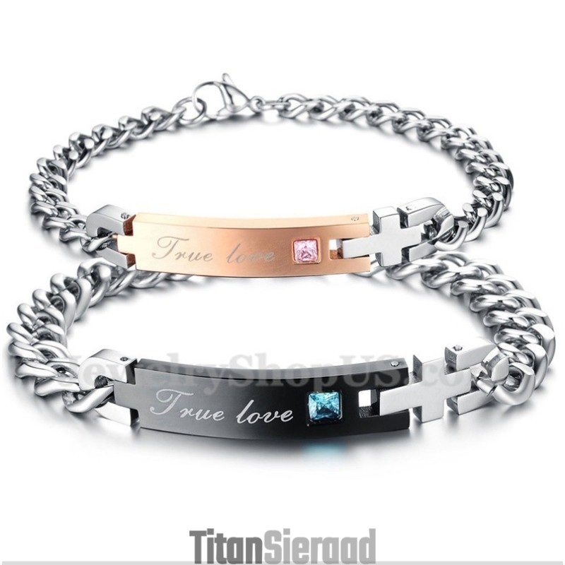 Heren Titanium Koppelarmband Heren Titanium Koppelarmband