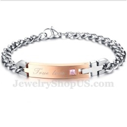 Heren Titanium Koppelarmband