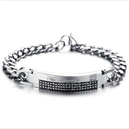 Heren Titanium Koppelarmband