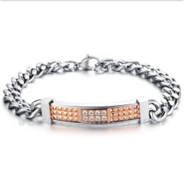 Heren Titanium Koppelarmband