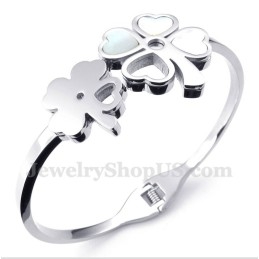 Titanium Klaver Armband Voor Heren