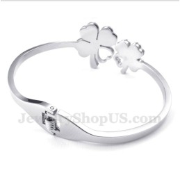 Titanium Klaver Armband Voor Heren