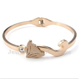 Heren Titanium Roségouden Vosarmband