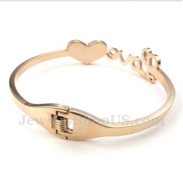 Titanium Roségouden Liefdesarmband Voor Heren