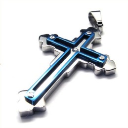 Mode Kruis Titanium Hanger (Blauw)
