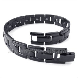 Heren Titanium Magneet Zwarte Armband