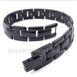 Heren Titanium Magneet Zwarte Armband