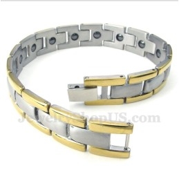 Heren Titanium Magneet Gouden Armband