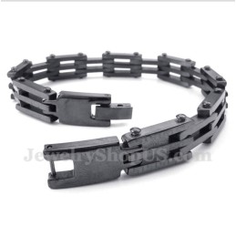 Heren Titanium Griekse Meanderpatroon Armband