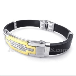 Heren Titanium Diamanten Armband