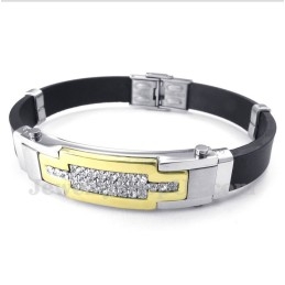 Heren Titanium Diamanten Armband