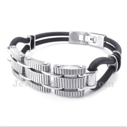 Heren Titanium Rubberen Armband