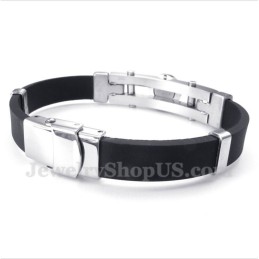 Heren Titanium Rubberen Armband