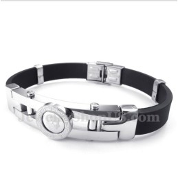 Heren Titanium Rubberen Armband