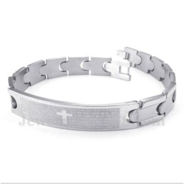 Heren Titanium Spaanse Bijbelvers Armband