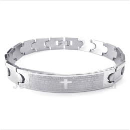 Heren Titanium Spaanse Bijbelvers Armband