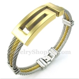 Heren Titanium Kabelarmband