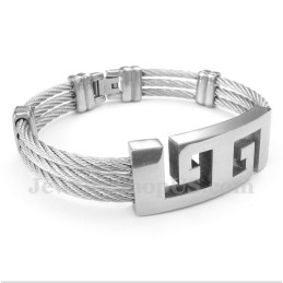 Heren Titanium Kabelarmband