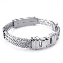 Heren Titanium Kabelarmband