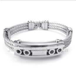 Heren Titanium Kabelarmband