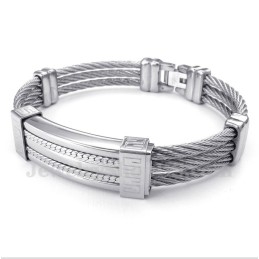 Heren Titanium Kabelarmband