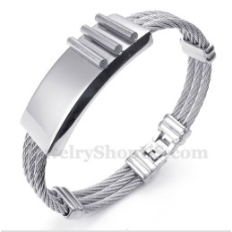 Heren Titanium Kabelarmband