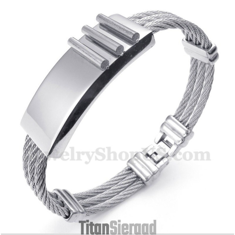 Heren Titanium Kabelarmband Heren Titanium Kabelarmband