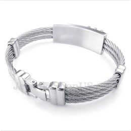 Heren Titanium Kabelarmband