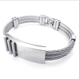 Heren Titanium Kabelarmband
