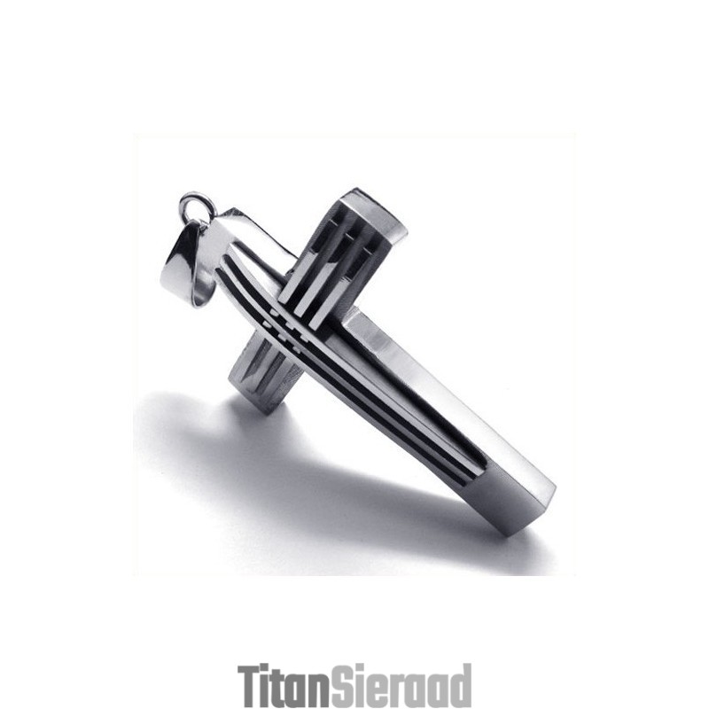 Nieuwe Stijl Geweven Kruis Titanium Hanger