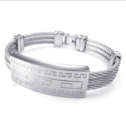 Heren Titanium Kabelarmband