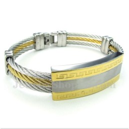 Heren Titanium Kabelarmband